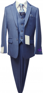 BOYS 5PC. SUIT (NEWBLUE) 2121207